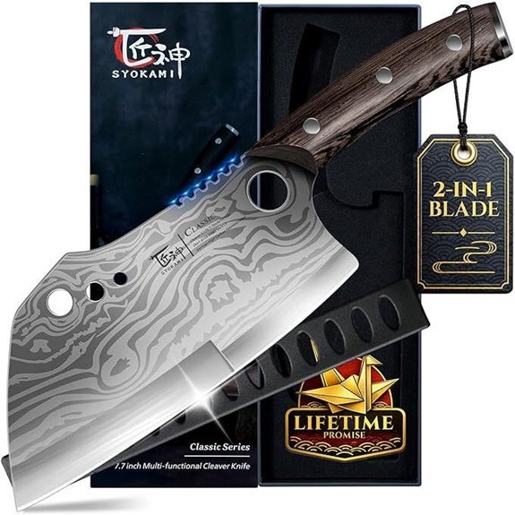 syokami meat cleaver with sheath