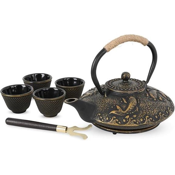 ufine cast iron teapot set