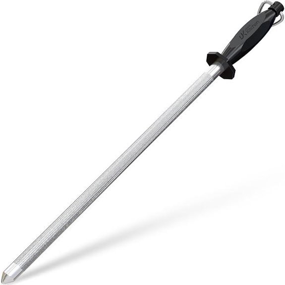 utopia kitchen sharpener rod 12 inch