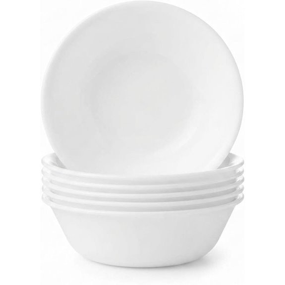 winter frost white soup bowls